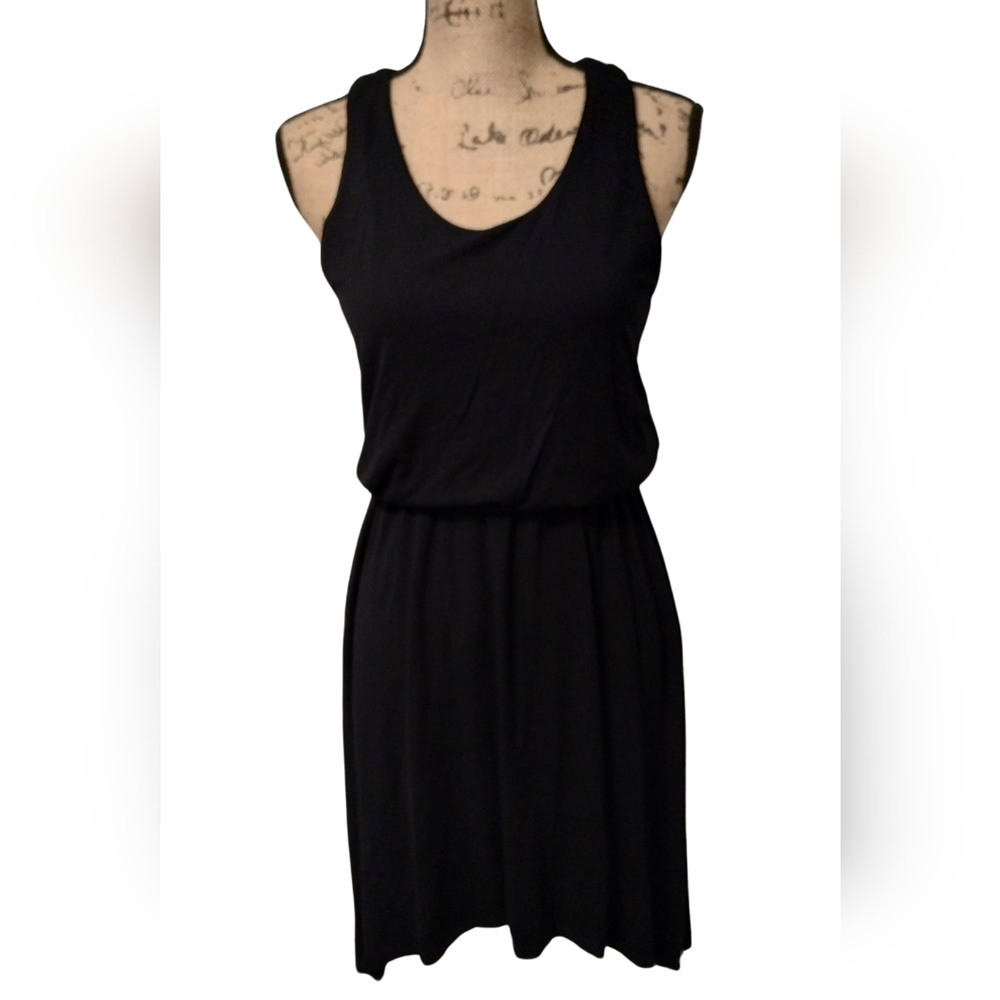 Kenar Black Sleeveless High-Low Dress